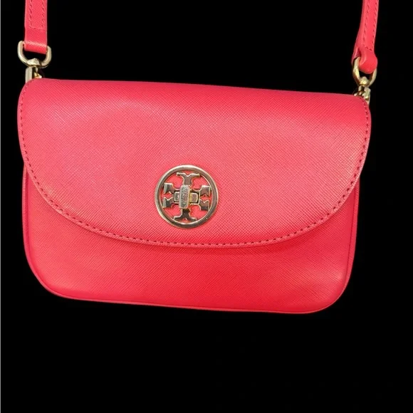 Tory Burch Red Turnlock Crossbody Bag (A768) - Picture 3 of 13
